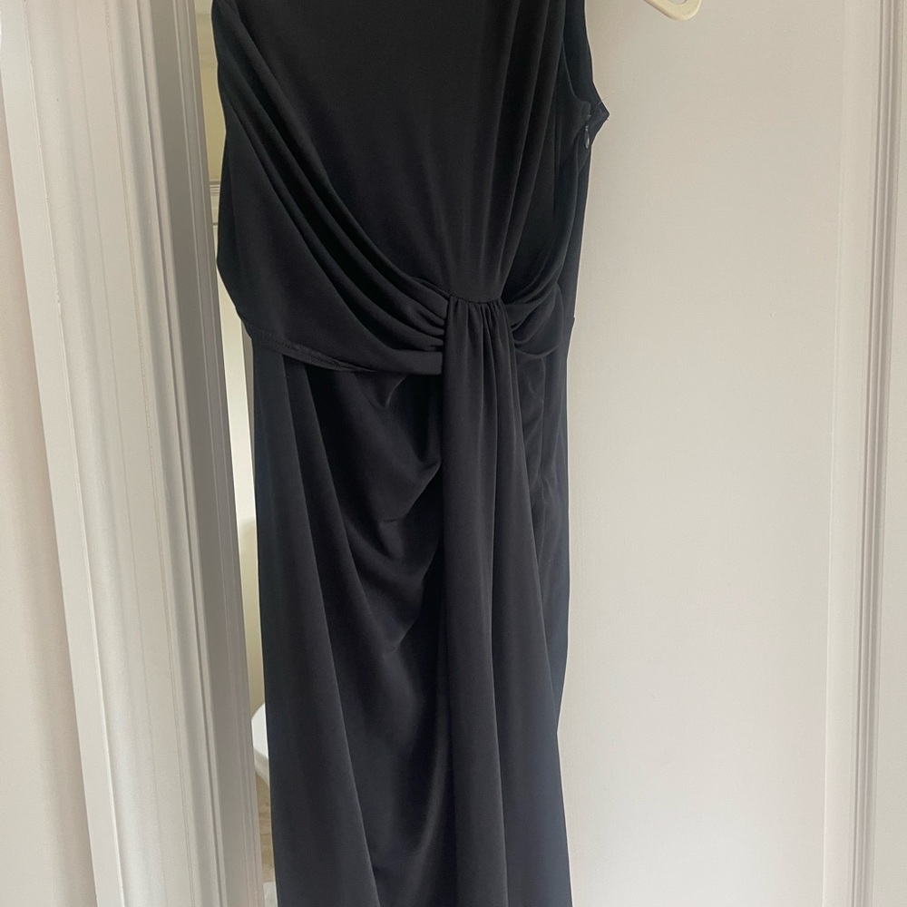 MICHAEL Michael Kors One Shoulder Black Dress